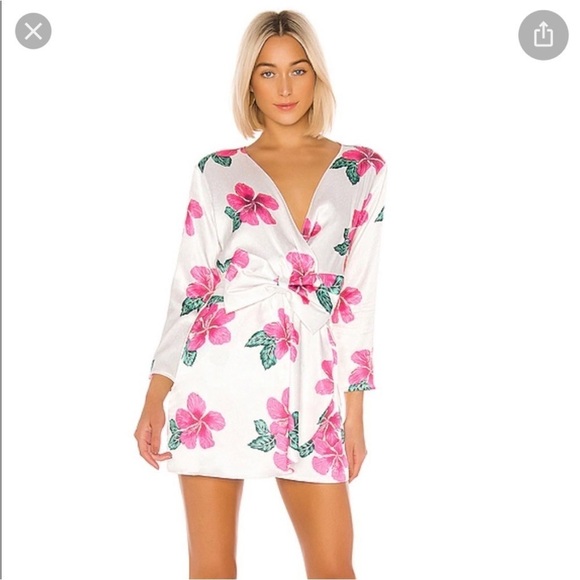 RESA Iris Bow Hibiscus Dress in Tropical - Picture 1 of 9